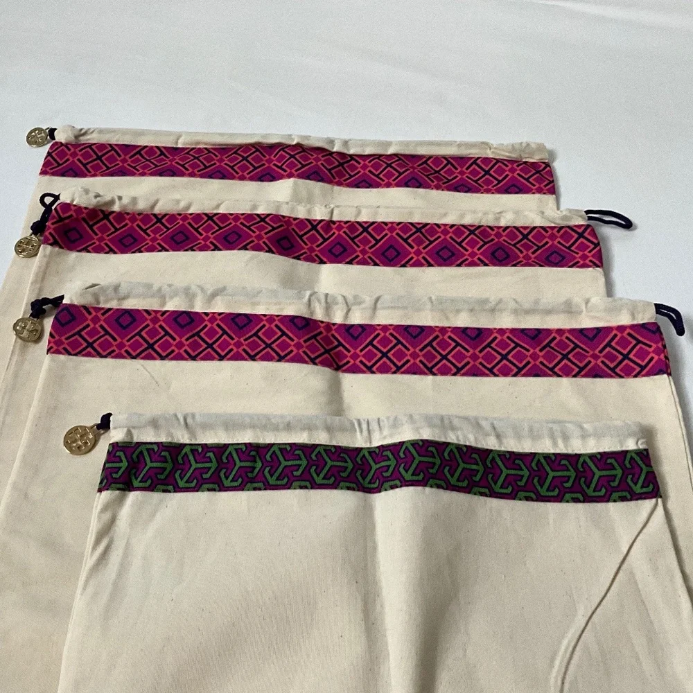 TORY BURCH Lot of 4 Draw String Dust Bags